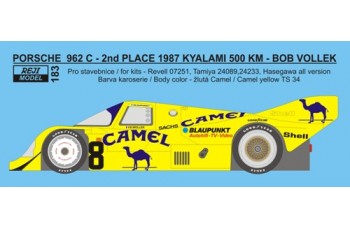 Decal – Porsche 962 "Camel" - 500km Kyalami 1987 - B.Wollek